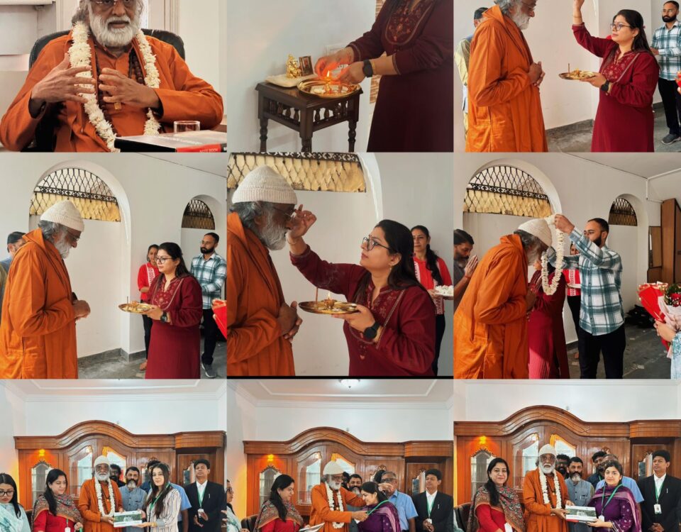 Guru AtmaNambi inaugurating HRDS INDIA Jammu & Kashmir Regional Office – symbol of spiritual service and charity