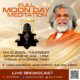 Full Moon Day Meditation 2025 poster featuring Guru AtmaNambi and event details at UAM Ashram, Salem.