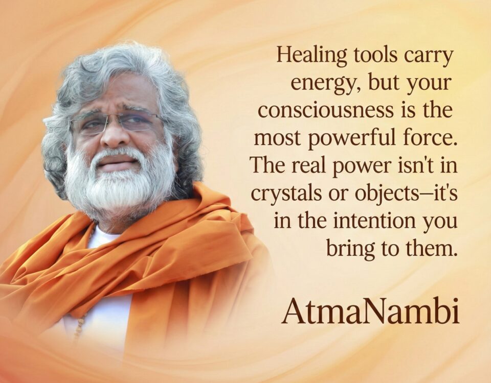 Daily wisdom quote on healing through consciousness and power of intention