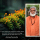 AtmaNambi spiritual poster with vibrant orange flowers teaching how your greatest powerhouse sits idle within you, awaiting awakening through conscious inner awareness.