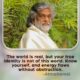 AtmaNambi spiritual quote poster on true identity beyond the world, teaching that self-knowledge dissolves inner obstruction and allows energy to flow freely.