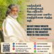 A portrait of AtmaNambi seated in stillness beside greenery, sharing his teaching — AtmaNambi on peaceful mind — as the gateway to true success.