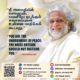 AtmaNambi smiling gently in white robes, sharing his teaching — AtmaNambi on inner peace — as the unshaken embodiment of stillness within.